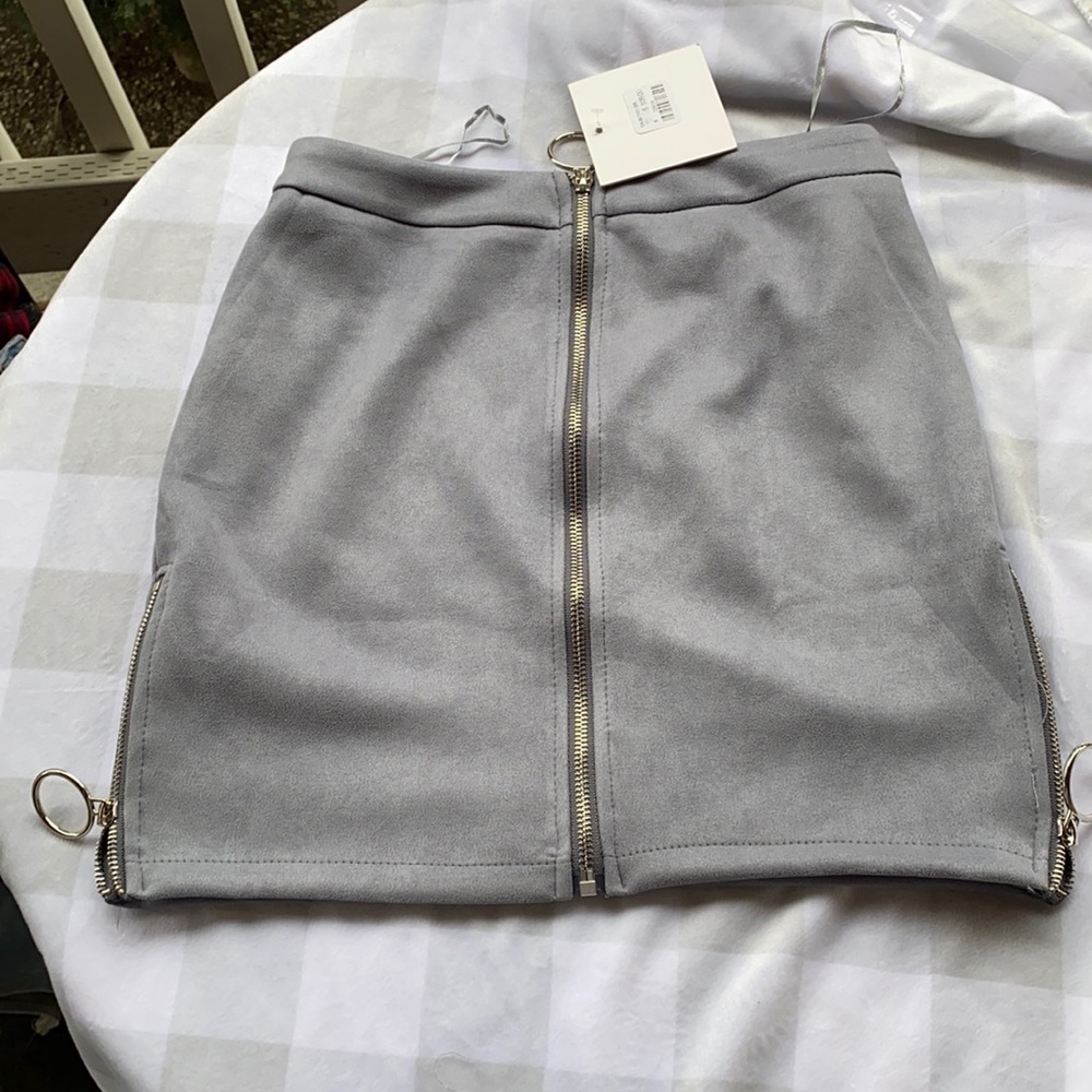 Seek the label grey mini skirt